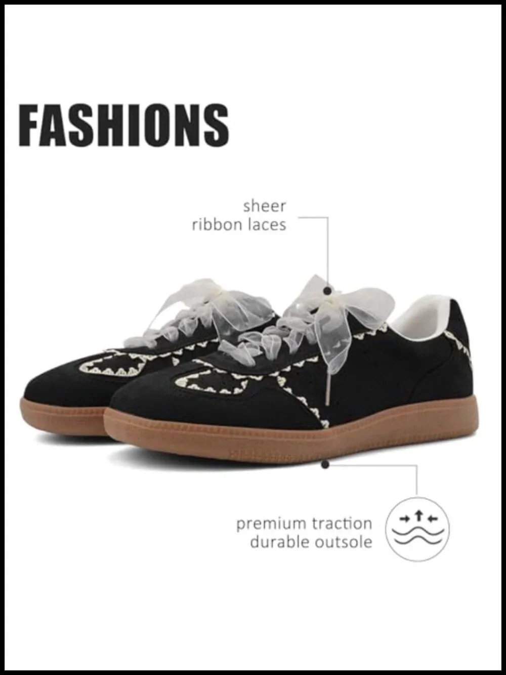 Lace Fashion Ballet Sneakers – Crochet Ribbon Lace-Up Casual Spring Shoes